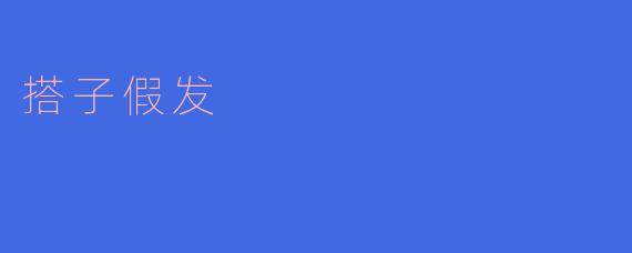 搭子假发