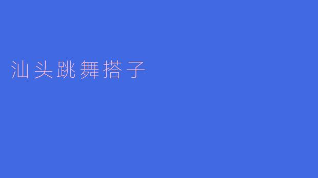 汕头跳舞搭子