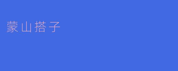 什么是“蒙山搭子”？