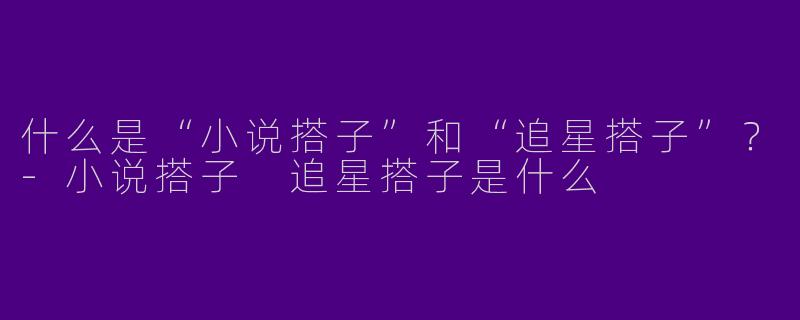 什么是“小说搭子”和“追星搭子”？-小说搭子 追星搭子是什么