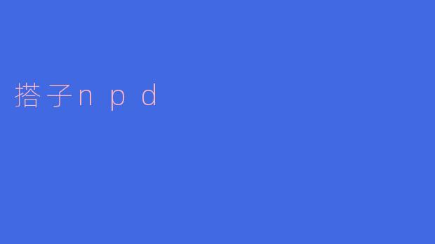 搭子npd