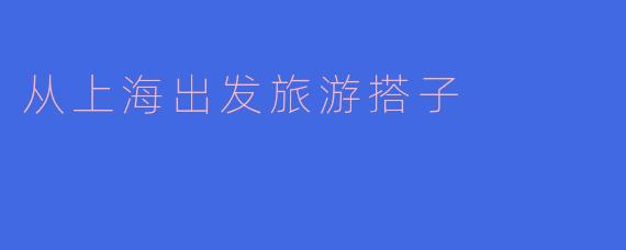 从上海出发旅游搭子