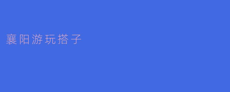 襄阳游玩搭子