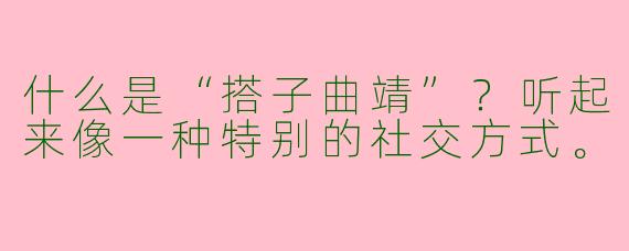 什么是“搭子曲靖”?听起来像一种特别的社交方式。