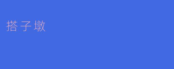 什么是“搭子墩”？