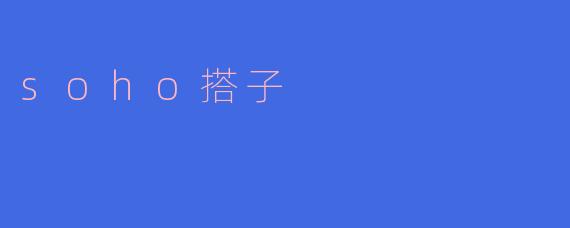 soho搭子
