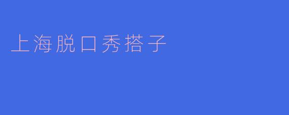 上海脱口秀搭子