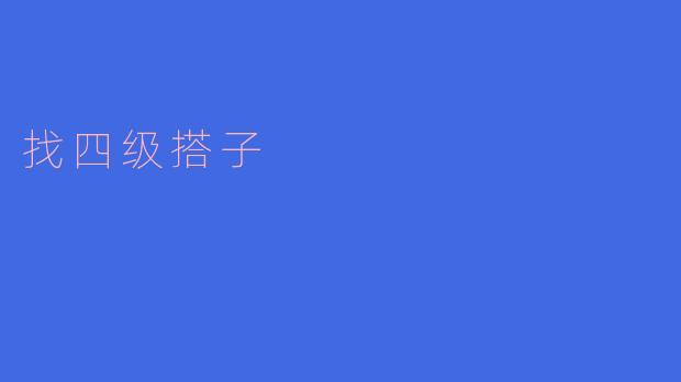 找四级搭子