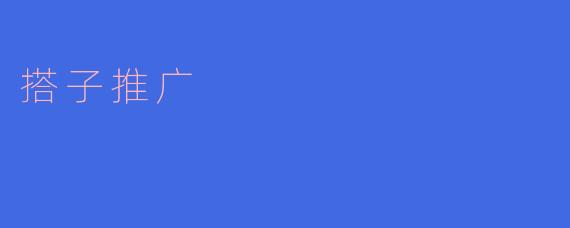 搭子推广