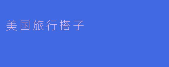 美国旅行搭子