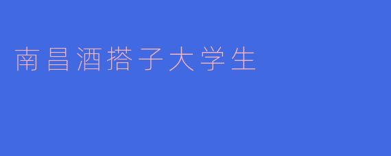 南昌酒搭子大学生