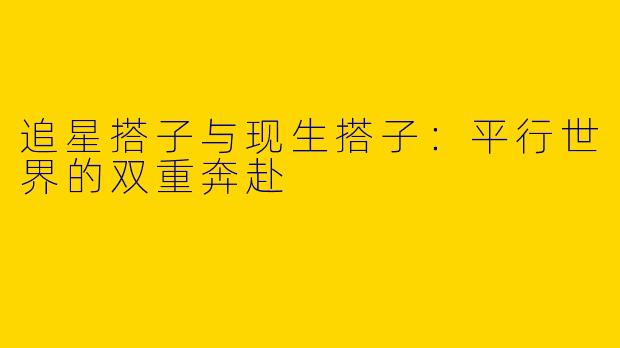追星搭子与现生搭子：平行世界的双重奔赴