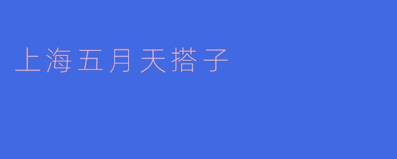 上海五月天搭子