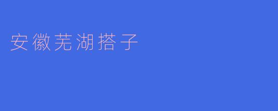 安徽芜湖搭子