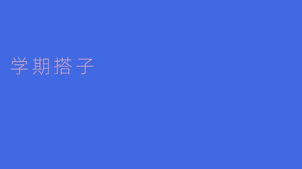 学期搭子