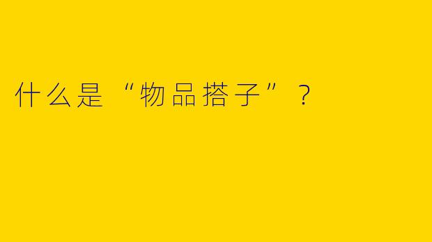 什么是“物品搭子”？