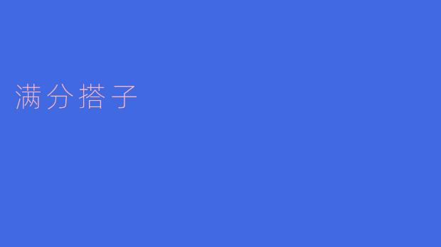 满分搭子