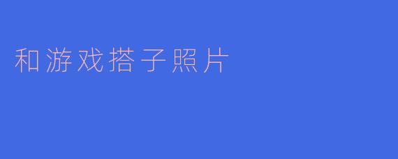 和游戏搭子照片