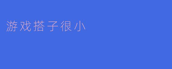 游戏搭子很小